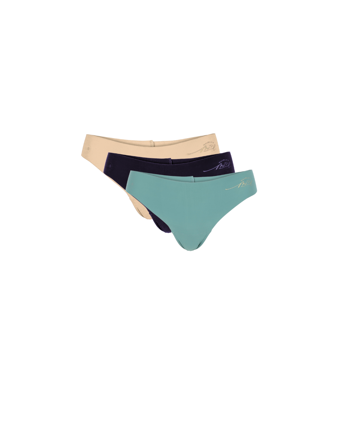 Aura - Seamless Camel Toe Tanga (3er-Set)